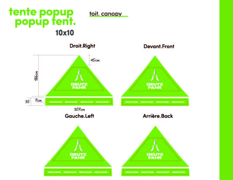 Tente promotionnelle popup