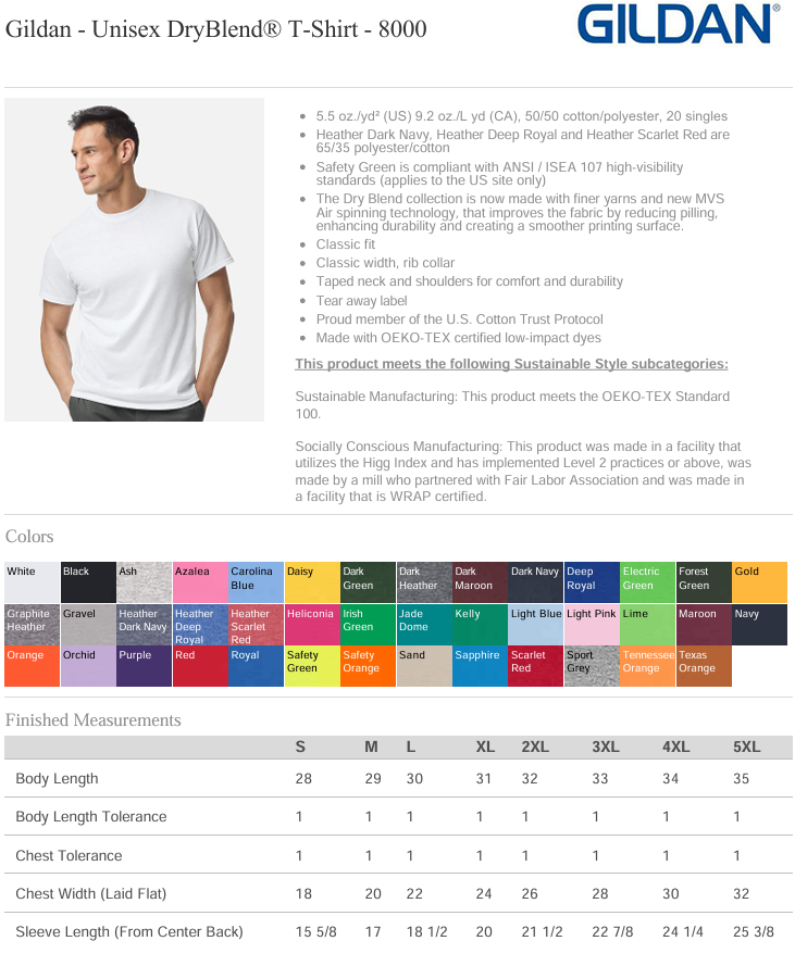 T-shirt bleu