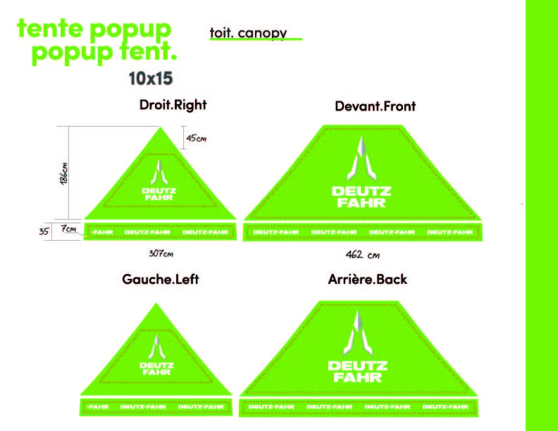 Tente promotionnelle popup