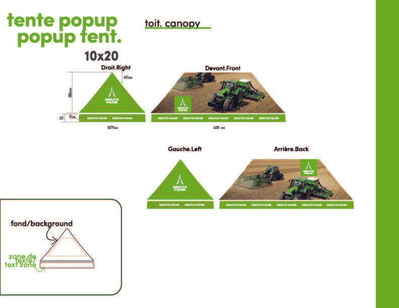 Tente promotionnelle popup