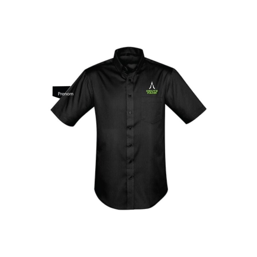 Chemise manches courtes Noir homme