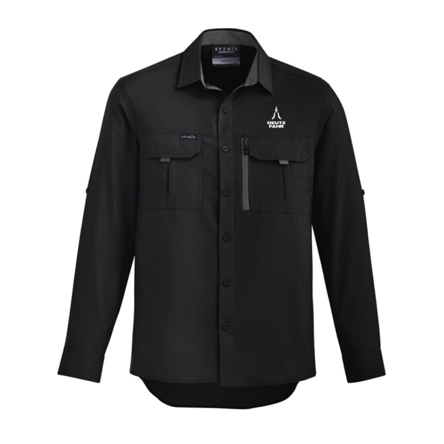 Chemise de travail manches longues noir